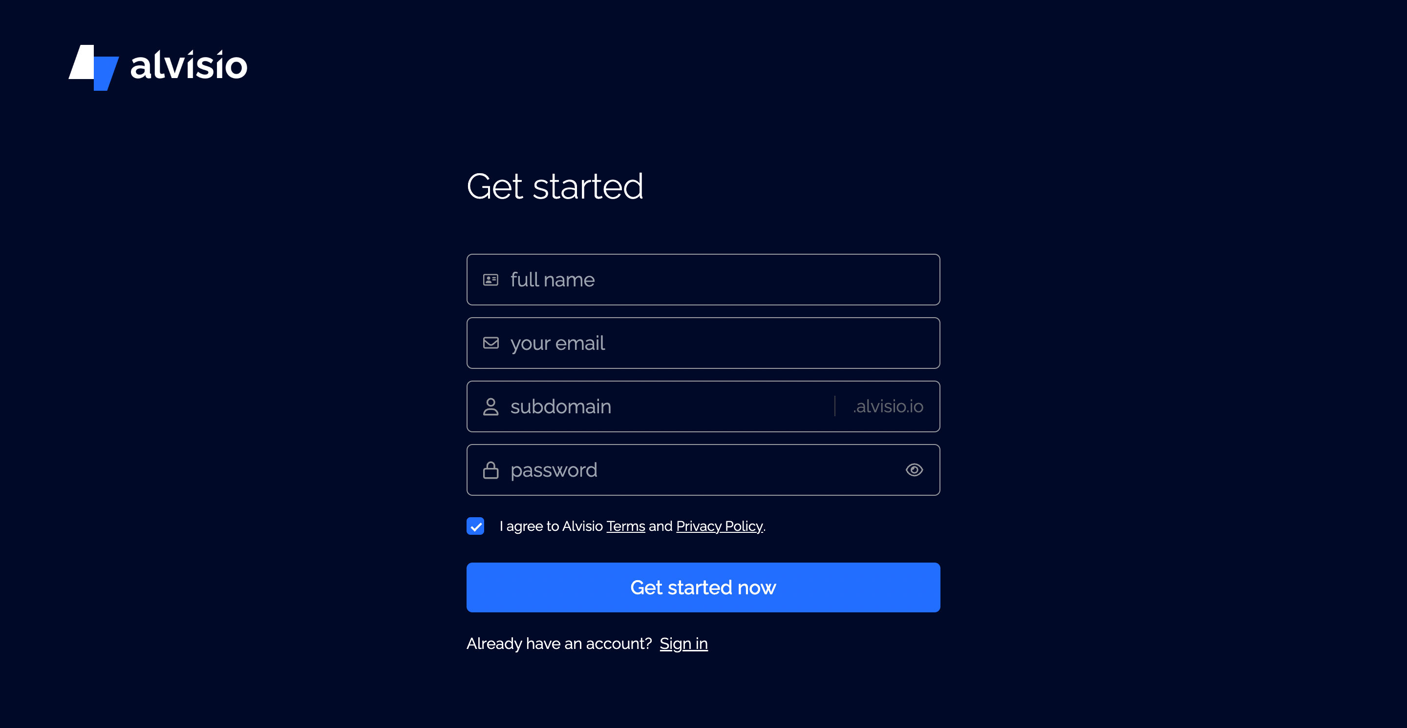 Sign Up